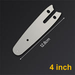 Metal Chainsaw Guide Bar Replacement Chrome Moly Steel 4-16 Inch Mini Electric Chainsaw Parts Logging Pruning Heavy Duty Guide Plate Long Lasting Design Light Weight