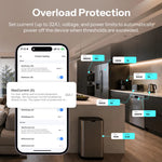 LinkMejor BASIC-1GSP Basic DIN Rail Matter Over WiFi Version Load 32A Energy Electricity Bill Tracking APP & Voice Control Matter Compatible Apple Home