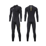 LinkMejor 3mm Front Zipper Wetsuit  Neoprene Elastic Warm Swimming Surfing Snorkeling Long Sleeves Diving Suit Full Body Jumpsuit Water Sport Swimwear