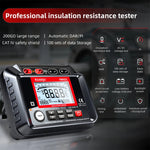 LinkMejor KM502C Insulation Resistance Tester 1000V Output Voltage 20GΩ Range Digital Megohmmeter High Voltage Testing Auto Discharge Function Backlit Screen