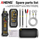 LinkMejor M469A Smart Network Cable Tester RJ45 RJ11 LAN Cable Tester Finder Wire Tracker Receiver Networking Tool Network Repair