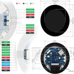 ESP32-S3 2.8 inch IPS Touchscreen LCD Development Board Dual-Core Processor Wi-Fi Bluetooth BLE 5 I2C Interface 480x480 Resolution