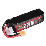 LinkMejor Power 14.8V 2200mAh 120C 4S LiPo Battery XT60 Plug with Adaper for RC Drone