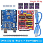 3D Printer Kit CNC Shield V3 V4 Engraving Machine Kit NANO Improved Version 4988 Driver