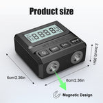HT-300C Digital Level Inclinometer Protractor 4*90° Range Magnetic Attachment ABS Plastic High Accuracy ±0.1° CE FCC RoHS