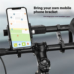 LinkMejor BG-0797 400LM Bicycle Headlight Handlebar Extension Bracket with Phone Holder Type-C Charging Waterproof Bike Mount  (No Batteries)