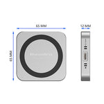 Blueendless Magnetic M.2 2230 2242 NVMe SSD Enclosure with Cooling Fan 100W PD Charging Type-C NVMe PCIE SSD Case