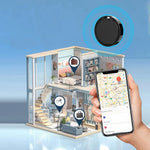 Location Tracking and Anti-loss Device Dual Sysytem Item Finder Ultra-Light GPS Tracker IP67 Waterproof Compatible with ios Android App Control for Keys Luggage Pets Finders