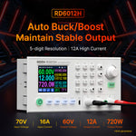 LinkMejor RD6012H Buck Boost DC Power Supply 60V 12A 720W 2.4 Inch Color HD Display PC Software Control