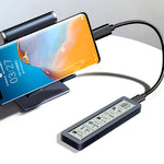 ShuoLe SL-TP26-P M2 NVMe SSD Enclosure with Digital Display USB 3.2 Gen2 Type-C 10Gbps High Speed Aluminum Alloy Heat Dissipation Real Time Monitoring External SSD Case