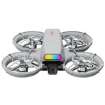 LinkMejor Z809 WiFi FPV with 4.3inch LCD Screen Controller HD Dual Camera Electrically Adjustable Optical Flow Hover Automatic Obstacle Avoidance Circle Protection Dazzling Lights Brushless 2.4G 4CH 6-Axis Remote Control Toys RC Drone Quadcopter RTF