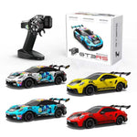 LinkMejor PO4302 RTR 1/43 2.4G 4WD Drift RC Car with Gyro Full Proportional Remote Control Mini Race LED Light High-Speed Motor On-Road Racing Vehicle Model Boys Gifts Toys
