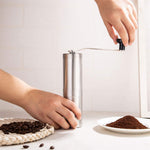Portable Stainless Steel Manual Coffee Grinder Ceramic Grinding Core Adjustable Grinding Coarseness Hand Crank Coffee Machine