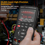 LinkMejor ZT-706S Handheld Oscilloscope Multimeter 3-In-1 Dual Channel 50MHz 280MSa/s 66000 Counts Signal Generator IPS Display