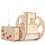 Wooden Remote Controlled Balancing Robot Model Assembly Kit DIY Children's Science Experiment Education Puzzle Toy Student Technology Small Production