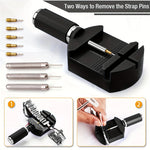 11pcs Watch Link Removal Tool Kit Watch Band Tool Chain Pin Remover Repair Tool Kit for Watch Band Adjustment Watch, Watch Bracelet Sizing And Watch Repair