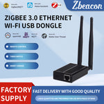 ETH-52P Zigbee3.0 Gateway USB Dongle Ethernet WiFi Adapter Support Zigbee2MQTT Home Assistant OTA Aluminum Case Smart Hub