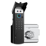 LinkMejor Smart Lock Wi-Fi 6 Unlock Methods Automatic Face Fingerprint Password Card Key App Control 1800mAh Battery