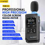 LinkMejor FDM02 Professional Noise Meter High Precision 30dB to 130dB Measurement A C Weighting Color Screen Sound Level Analyzer Accurate Decibel Reader