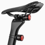 LinkMejor BL-S2 Smart Brake Sensing Bike Taillight 400mAh Battery  Touch Control Light Sensing 6 Lighting Modes IPX6 Waterproof Type-C Rechargeable Vibration Sensor Bicycle Rear Light