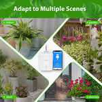 LinkMejor WiFi Smart Drip Irrigation Kit for 10 Potted Plants Automatic Plant Waterer App Control Timer Function Water Shortage Power Alert Remote Control