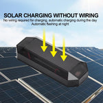Car Mini LED Solar Warning Light Night Security Simulated Alarm Alarm Wireless Anti-theft Warning Light Flashing Virtual Alarm Light