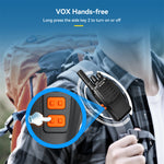 Retevis H777 Walkie Talkie Business Two-Way Radio 16 Channels Long Range Portable Hands Free Rechargeable 1000mAh Battery VOXs LED Flashlight