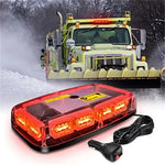 48 LED Magnetic Emergency Strobe Lights Roof Top Car Safety Warning Flashing Light 12V/24V Amber Stroboscopes Trucks Police Lamp