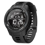 LinkMejor Men's Sports LED Luminous Digital Watch Multifunctional Waterproof Comfortable TPU Strap Electronic Watch