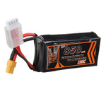 LinkMejor 11.1V 850mAh 100C 3S Lipo Battery XT30 Plug for RC Racing Drone