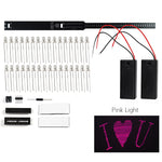 32-bit LED Flashing Light DIY Shaker Kit 8 Pattern Transformations Customizable Graphics Multi-Color LEDs Electronic Soldering Practice Kit