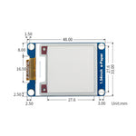 Waveshare 1.54 Inch E-Paper Display Module Ink Screen Red Black White 200x200 Low Power Consumption Wide Viewing Angle SPI