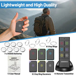 LinkMejor KF-106 Wireless Key Finder RF Key Locator Anti-loss Devices Pet Wallet Tracker Remote Control 1 RF Transmitter 6 Receiver for Child and Old