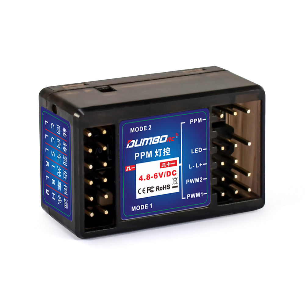 DumboRC PPM Light Control Module Dual PWM Channels for P6F P6FP P10F P10FG Receiver RC Car Vehicle Models