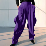 INCERUN Mens Pant Casual Chic Irregular Hem Pants for Fashion-forward Men Party Trousers