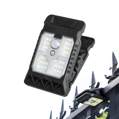 IPRee 3 Mode Solar Clip Lights IP65 Waterproof Super Bright Motion Sensor Lights Energy Conservation Warm Light Garden Wall Light