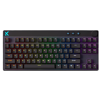 MCHOSE Mix87 Hall Effect Magnetic Switch Mechanical Keyboard with Volume Knob ARGB Light Apollo Switch Customization Wired Esports Gaming Keyboard