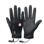 LinkMejor Winter Touchscreen Gloves USB Heated Gloves Men Women Warm Gloves Waterproof Windproof For Outdoor Winter Activities