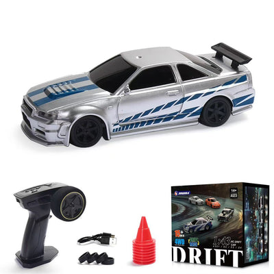 LinkMejor 4304A 4305A 4310 4311 RTR 1/43 2.4G 4WD Drift RC Car Optional Gyro Mini Race LED Light Radio Control High-Speed Motor On-Road Racing Vehicle Model Boys Gifts Toys