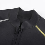 LinkMejor 1.5mm Diving Suit Comfortable Neoprene Long Sleeve Waterproof Front Zipper Smooth Design Water Sport Jacket for Surfing Deep Diving Snorkeling