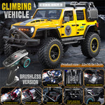 LinkMejor SG206 PRO/MAX RTR 1/20 2.4G 4WD Brushed/Brushless RC Car Wrangler Rock Crawler Off-Road Climbing Truck LED Lights Metal Frame Full Proportional Vehicles Models Toys