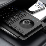 LinkMejor Wired Trackball Keyboard 64 Keys Scissor Switch Quiet Anti-interference Trackball Set Embedded USB Industrial Keyboard