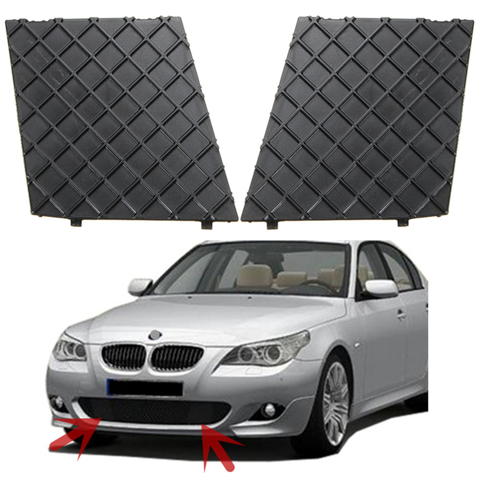 2pcs Front Bumper Lower Mesh Grill Trim Cover Left and Right For BMW E60 E61M