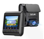 LinkMejor M60 Dash Camera Front Rear Dual Lens 4K Ultra Clear Night Shooting DVR Driving 360° Panoramic Shooting Car Driving Recorder
