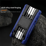 LinkMejor Bike Multi Mini Folding Repair Tool Portable Chain Splitter Cutter HexSpoke Wrench Screwdriver Multitool Portable Tire Repair Tool