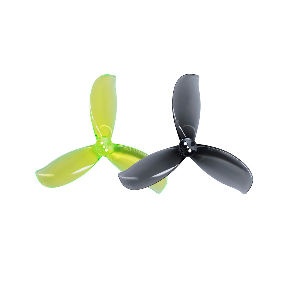 2 Pairs GEMFAN D3.5 3-blade 3.5 Inch PC Propeller 1.5mm Hole for RC FPV Racing Drones