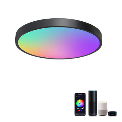 LinkMejor 24W WIFI Smart Ceiling Lamp Bluetooth RGBCW Colorful 1920lm Bedroom Lamp Works With Tuya Alexa Google