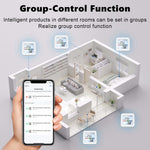 Smart Wifi bluetooth/Zigbe Temperature Humidity Sensor with Backlight Real-Time Monitoring High Accuracy Adjustable Stand Compatible with Tuya Smart Smart Life Amazon Alexa Google Home