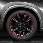 8M Universal Car Hubcap Wheel Rim Protector Stickers Anti-Scratch Anti-Scuff Auto Tire Rim Plated Strip Protective Decoration
