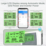 MOES BAT-80A Tuya bluetooth Intelligent Dual Power Controller 80A 16KW ATS Automatic Transfer Switch for Off-Grid Solar Wind System Switching